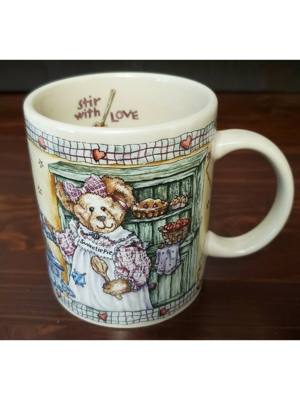 Boyds Bears Recipe for Friendship Coffee Mug Sweetie Pie Stir With Love Ceramic